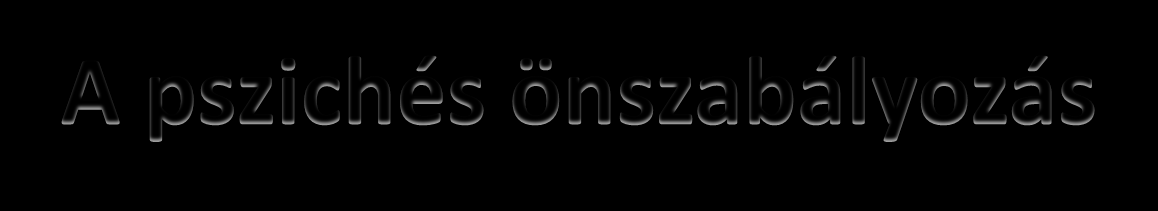 Szorongáscsökkentő módszerek A pszichés önszabályozás Autogén tréning Légzéstechnikák ( stand by állapot) Jóga gyakorlatok Chi kung, tai