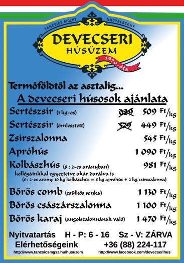 24. oldal DEVECSERI UJSÁG Olvasók Fóruma A vitaindító cikk, Élők a holtakért c. írás (Váti F.) a 2014. novemberi szám 10. oldalán jelent meg. Élők az élőkért (olvasói levél) A 2014.