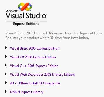 Juhász Tibor Kiss Zsolt: Programozási ismeretek (Műszaki Könyvkiadó, 2011, MK 4462-3) Visual Studio 2008/2010 Express Edition Ismerkedés a fejlesztőrendszerrel Kiegészítések a tankönyvhöz Bevezetés