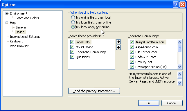 A súgó használata Visual Basic 2008 A súgó telepítése A Visual Studio 2008 súgóját elérhetjük a Microsoft webelyén (MSDN Online), illetve telepíthetjük a számítógépre is 21.