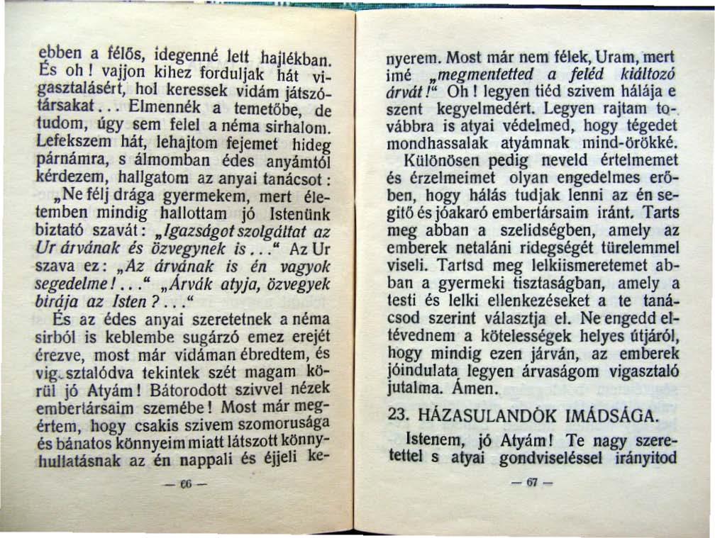 -... '---..,-- ebben a IéiOs, idegenné lelt hajlékban És oh I vajjon kihez forduljak hát vi: gasztalásért, hol keressek vidám játszótársakat.