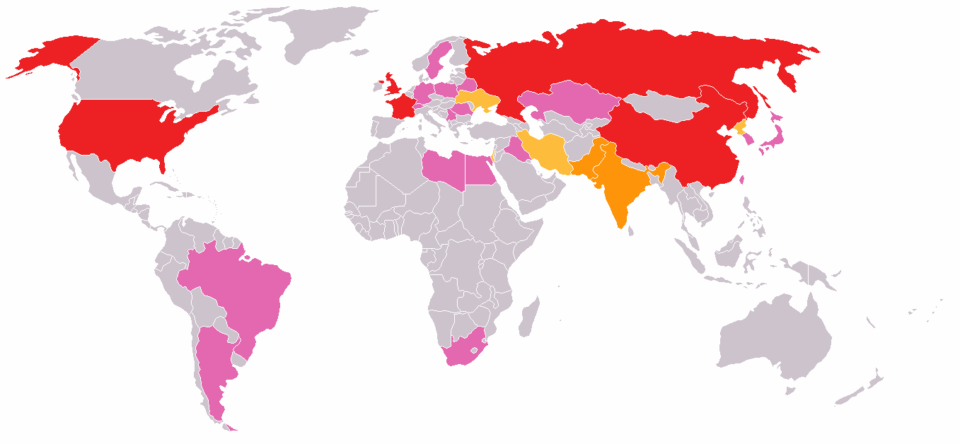 Nukleáris fegyverek a világon Forrás: www.iaea.