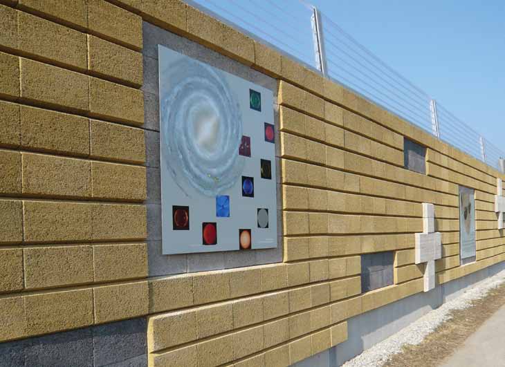Zajárnyékoló falrendszerek Esztétikum A Leier Durisol zsalublokkos falelemek natúr vagy anyagában színezett kivitelben készülnek.
