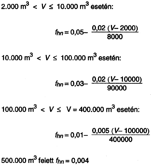 *** A felületre vonatkozó tájékoztató adatot a melléklet tartalmazza. **** A beépített berendezések térfogatával csökkentett helyiségtérfogat. 6.