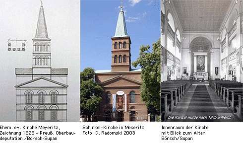 Keresztelő Szent János plébániatemplom Kościół parafialny pw. Św. Jana Chrzciciela Szent Adalbert plébániatemplom Kościół parafialny pw. Św. Wojciecha A szentélyt 1834-ben emelték, mint protestáns gyülekezetet.