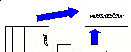 2.2. Az új, többciklusú képzés 1. ábra A régi képzési szerkezet A három egymásra épülő képzési ciklusból álló képzési rendszer kevesebb bemenetet, és bent több átmeneti lehetőséget teremt (ld 2.