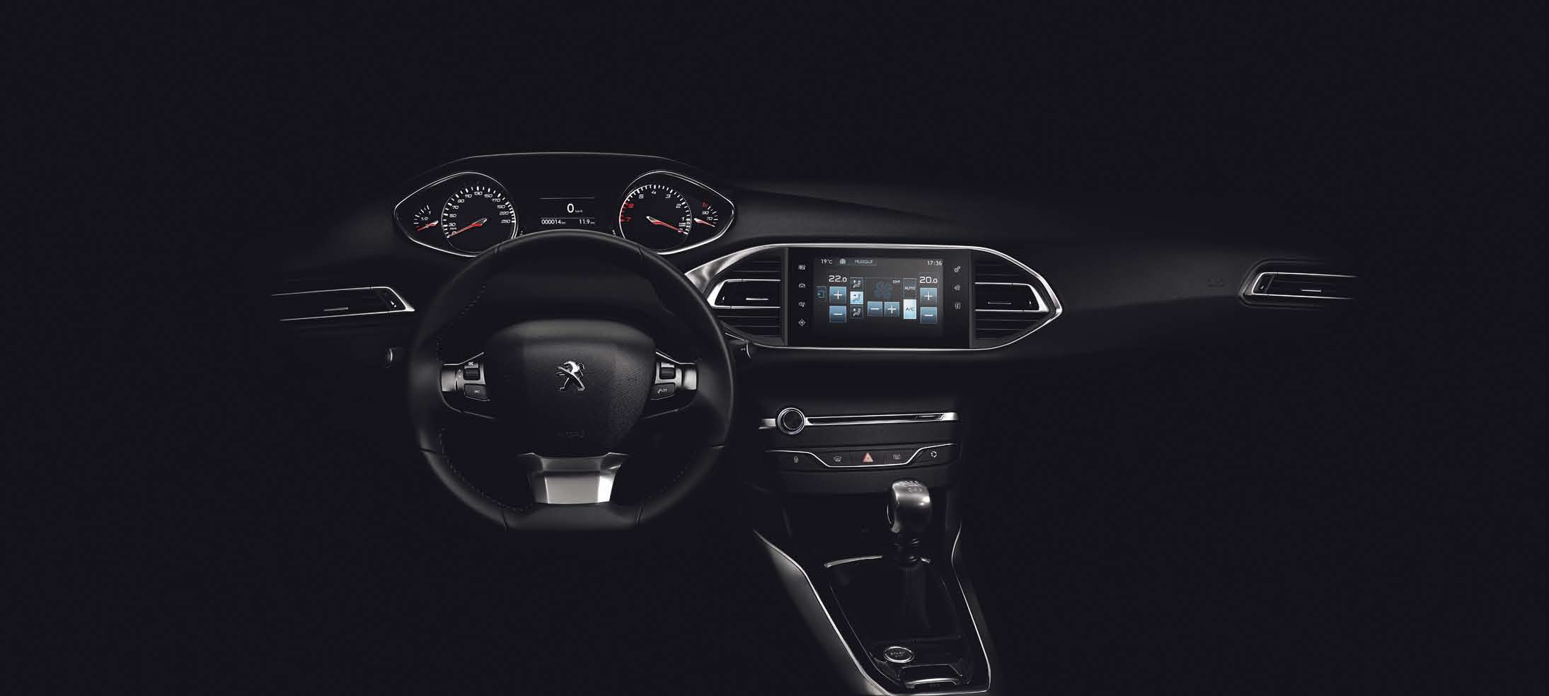 PEUGEOT i-cockpit Az új Peugeot 308 egészen különleges helyet kínál a vezetőnek, mely külön elnevezést is kapott: Peugeot i-cockpit.