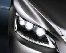 KÜLSŐ ELLEMZŐK TELJES LED VILÁGÍTÁS Az új LS 600h az első Lexus-modell, amelynek teljes külső világítási rendszere LED-technológiával működik, beleértve a
