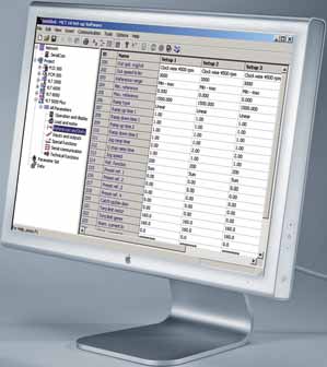 A VLT MCT 10 funkciói: Online és offline üzembe helyezés Súgófájlok a frekvenciaváltó valamennyi paraméteréhez Vészjelzések és figyelmeztetések naplózása Grafikus eszközök a Smart Logic Controller