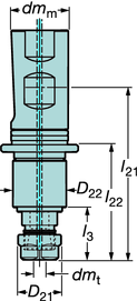 SZRSZÁMRNDSZRK Menetfúró befogótokmányok Synchrolex R menetfúró tokmány szinkronizált menetfúrási műveletekhez Weldon/Whistle Notch 393.2062 / 393.