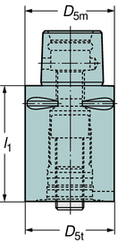 SZRSZÁMRNDSZRK Coromant Capto - Csatlakozóelemek forgószerszámokhoz Coromant Capto adapter Varilock szerszámokhoz 391.01 Csatlakozó méret Méretek, milliméter, col (mm, in.