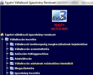 az ügy adatsora, ezt egy kattintással kiválasztjuk, majd az kattintunk. ikonra Egy előugró információs ablak értesít az üzenetküldés sikerességéről.