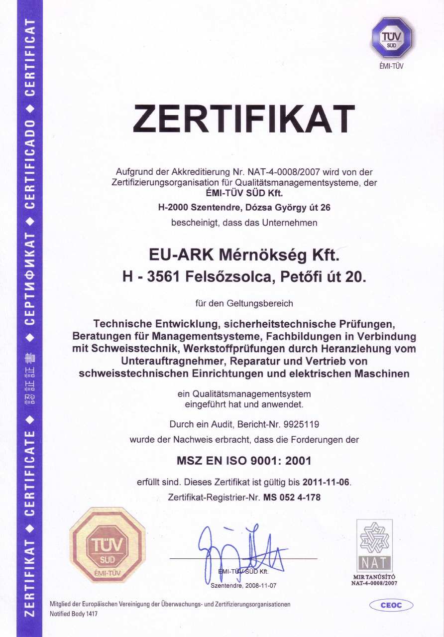 EU-ARK Mérnökség Kft.