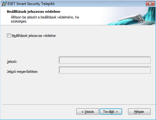 A ThreatSense.Net Korai Riasztási Rendszer beállításainak konfigurálása és a Kéretlen alkalmazások keresésének beállítása megegyezik a Tipikus telepítési mód ismertetése során leírtakkal (lásd 8.