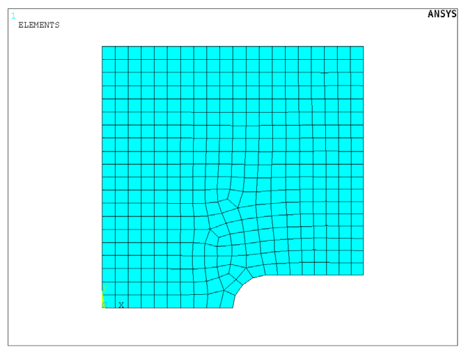 Terület megadása: Main Menu -> Preprocessor -> Modeling -> Create -> Areas -> Arbitrary -> By Lines Kattintsunk az területet körbehatároló vonalakra majd OK.