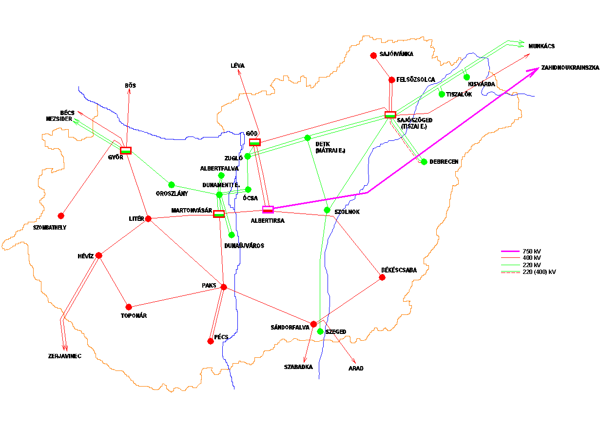 5. ábra A szeizmicitás hazánk területén A szélteher és egyéb meteorológiai szélsőségek vonatkozásában a már idézett szabvány például a 25-60 m magasságú nagyfeszültségű oszlopok esetében 700Pa