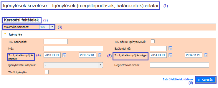 Ha a (6) Rögzítve gombra kattint, akkor a megállapodás vagy határozat Szolgáltatás nyújtás állapotba kerül, amit a rendszer a következő üzenettel nyugtáz: FIGYELEM!