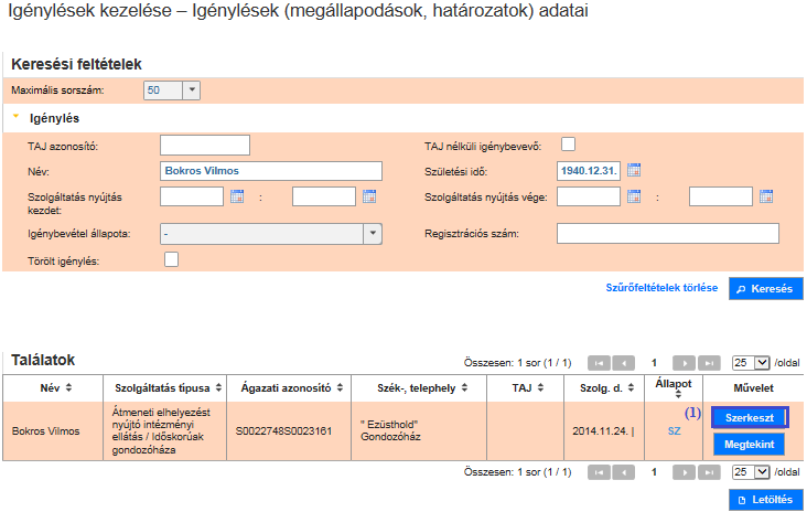 4.2.4. Megállapodás / határozat lezárása A megállapodások és határozatok módosításának speciális