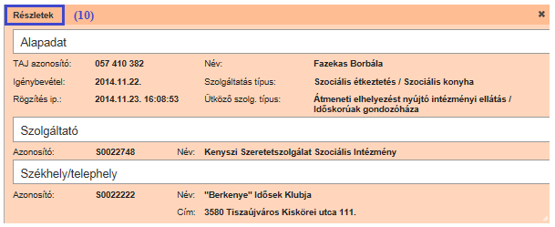 műveleti gombok használatával nézhetjük meg a részleteket; A két ütköző tétel részleteit a (8) Megtekint gomb megnyomásával nézhetjük meg, (9); (10) Az ütközések intézésének menete: Le kell