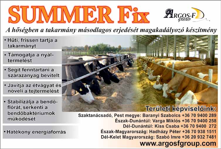 SUMMER Fix a hőstressz ellen A hőstressz állapota akkor következik be, amikor a tehén nem képes megszabadulni a felesleges hőmennyiségtől, illetve nem képes tovább fenntartani a számára ideális