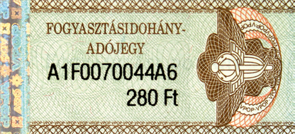 Fogyasztásidohány-adójegy 1999.