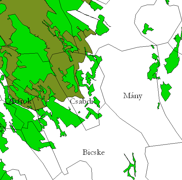 NATURA 2000 területek A községet a 14/2010 (V.11.