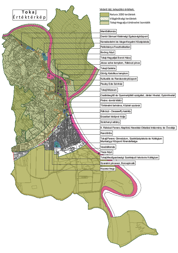 83. ábra: Tokaj Értéktérképe
