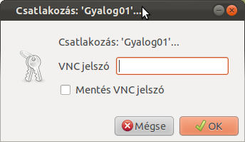 18.1.2 VNC kapcsolódás Linux alapú operációs rendszer alól A javasolt program a Remmina távoli asztal kliens.