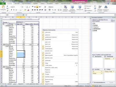 Táblázatkezelés 109 Munkaablak: A korábbi alkalmazásoknál megismert funkciót lát el, habár az Excelben jóval kevesebb szerepet játszik.