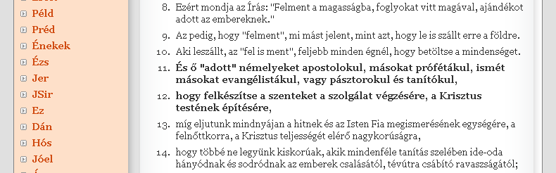 9.PHP megoldások 205. oldal Tervezés A tényleges kódolás előtt két dolgot kell még tisztázni: Hol és hogyan tároljuk a Biblia szövegét? (A terjedelem 66 könyv, 1189 fejezet, 3.676.