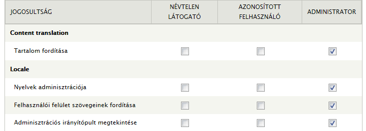 182. oldal 9. Az alaprendszer moduljai A létrejött tartalomnál már látszik a nyelvi fordításokat mutató navigáció is (9.35. ábra)