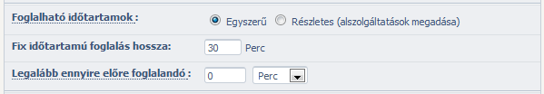 2. Szolgáltatások beállításai Első lépés a szolgáltatáscsoport felvitele, vagy ha egyszerűsített felvitelt választottál, akkor a szolgáltatásaid pontosítása.