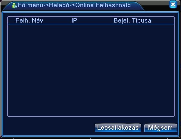 69. ábra Csoport törlése 11.3 Online felhasználó Keresse meg a hálózati felhasználó információját a helyi rögzítőben.