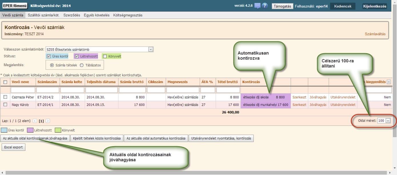 A kiadási pénztárbizonylatnál az "Új sor számlagenerálással" választásával a bizonylat létrehozásával egyidejűleg a számla kötelezettségvállalás is létrejön. 11.3.