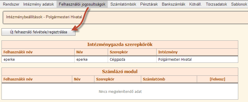 Étkeztetés számlatömb: csak normál, nem import számlatömb választható ki. Számlázási időszak kezdete: ennél korábbi időpontra a rendszer nem készít számlát.