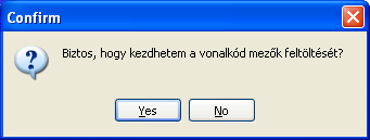 3.1.6. Vonalkód mező feltöltése cikkszámmal Ezen menüpontban egy gombnyomással generálhat a cikkszámokból vonalkódot.