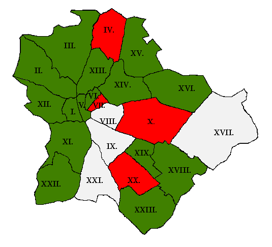 Keringési rendszer betegségei (BNO-10: I00-I99) miatti halálozás Budapesten, 1994-2003. FÉRFIAK NŐK 6.