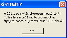 4./ A gombra kell kattintani. A program a gép sebességétől és az állományok nagyságától függően 1-2 percig dolgozni fog.