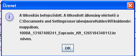 19./ Ezek után a fő nyomtatvány legyen megnyitva:: és / 19./ A program kicsit dolgozni fog, majd a következő jellegű üzenet jelenik meg: Még itt is történik ellenőrzés.