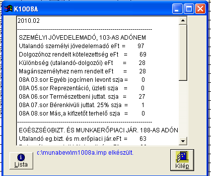 A tájékoztató ablak tartalmának megértéséhez kitérőt kell tennünk!