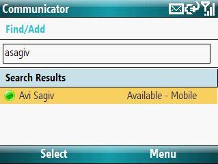 Mobil élmény Communicator Mobile A Communicator Mobile ügyfélprogram révén a Lync Server 2010 a Microsoft és más gyártók által készített platformok széles választékát támogatja, így a gazdag