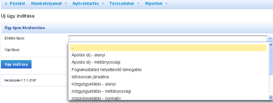 1 Új Rendszeres gyermekvédelmi kedvezmény felvitele 1.