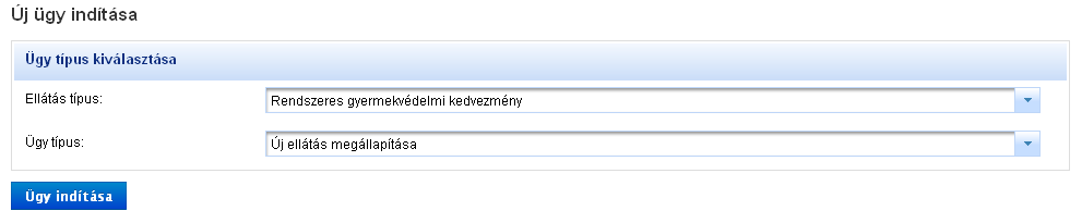 5. Több jogosult gyermek rögzítése egy ügyön belül A PTR programban a rendszeres gyermekvédelmi kedvezmény (továbbiakban: RGYK) következőképpen is rögzíthető. Új ügyként rögzítünk egy RGYK-t.