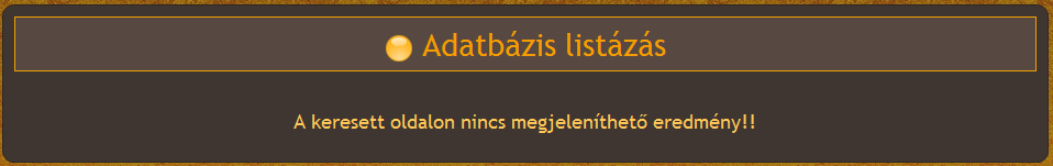 számunkra megfelelő érték kiválasztása és a 'Lekérdezés' gomb lenyomása után egy táblázatban megjelenik a lekérdezés eredménye (28. ábra). 28.