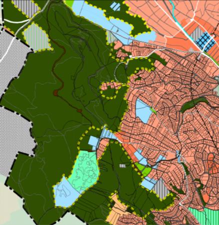 21 Budapest Főváros településszerkezeti terve TSZT 2005 Budapest közigazgatási területére a 1126/2005. (V.25.) sz. Fővárosi Közgyűlési Határozattal elfogadott településszerkezeti terv vonatkozik.