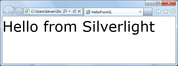 1. A Windows alkalmazásfejlesztés rövid története A Silverlight, a Microsoft gazdag webes élményt biztosító keretrendszere is a XAML-t használja a felhasználói felület leírására.