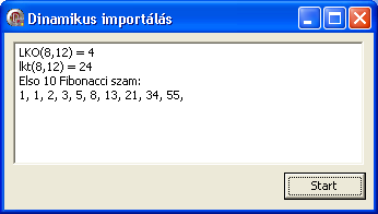 Az alkalmazásunk nyomógombjának OnClick eseményéhez tartozó forráskód: procedure TForm1.