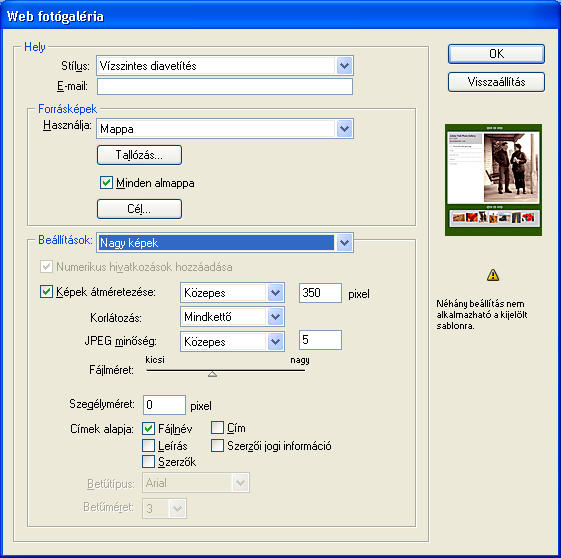 kiválasztás után a fájlböngésző Automatizálás/PDF bemutató parancsa is. A funkció jól felhasználható arra, hogy képeinket, illetve a projekt különböző változatait bemutassuk a megrendelőnek.