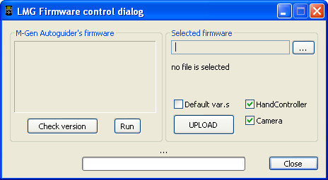 2.1 A Firmware kezelése A Firmware control gombra kattintással érhető el a funkció.
