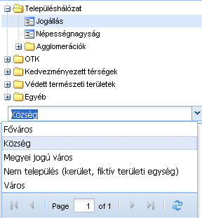 11. ábra Jogállásra szűrés 8. ÉVEKRE TÖRTÉNŐ SZŰRÉS Az évek szűrőpanelen azok az évek jelennek meg, amelyekhez az adott mutatóhoz rendelkezésre állnak az adatok.